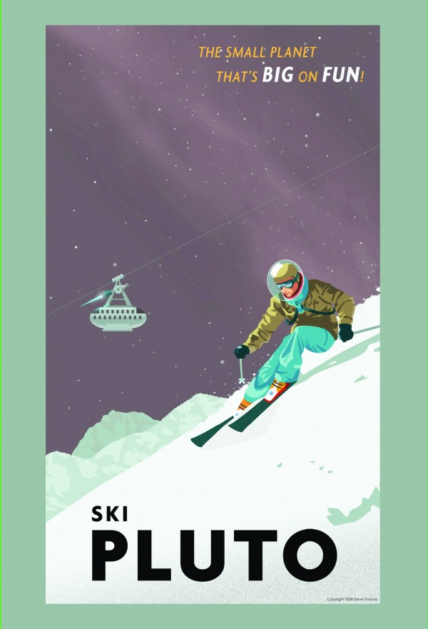 Ski Pluto poster  Print